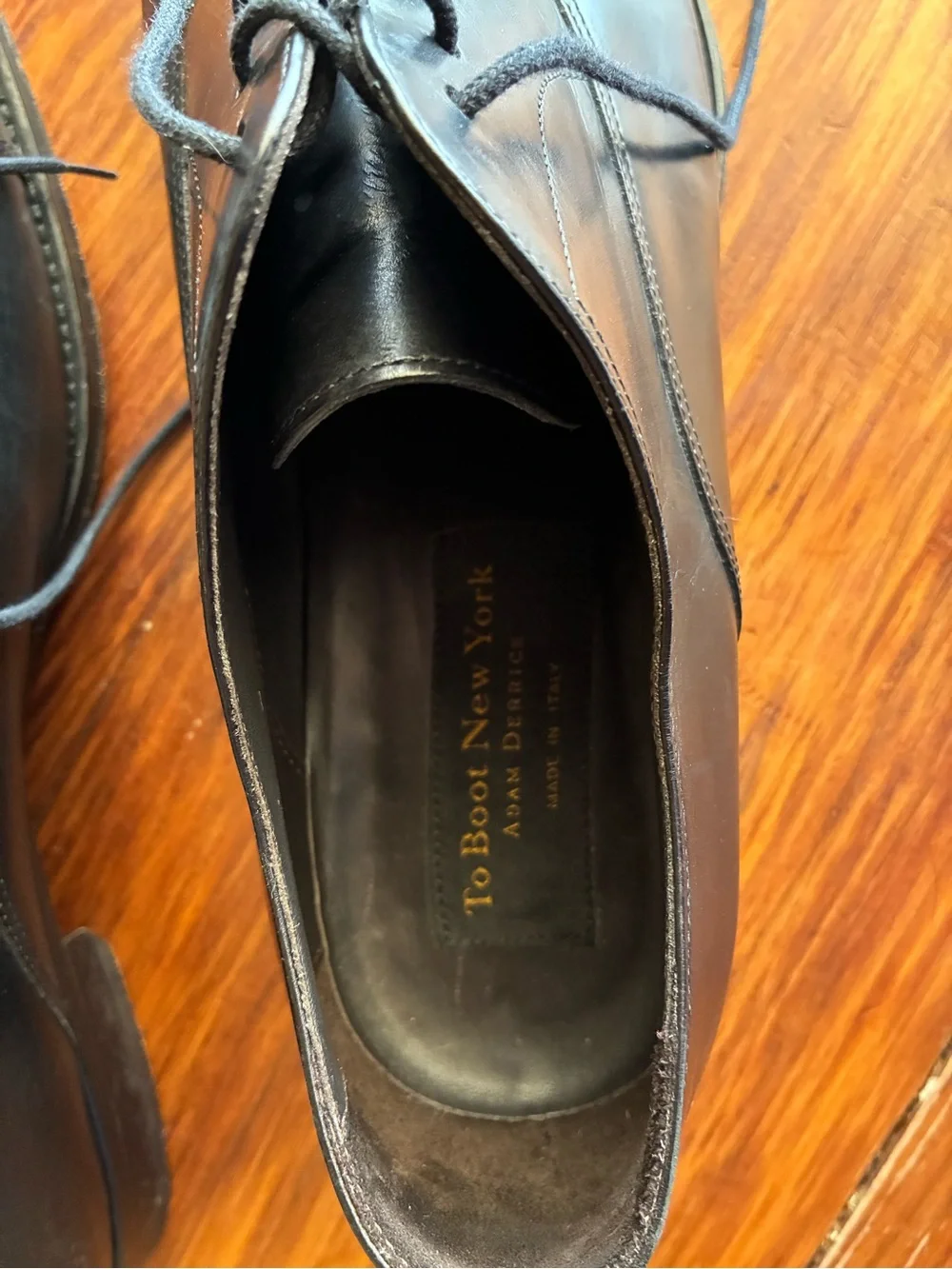 Too Boot New York By Adam Derrick Black Dress Shoes *Made In Italy